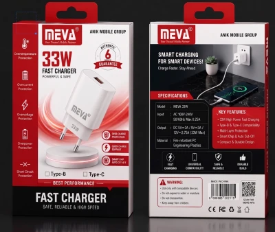 Meva Fast Charger 33w Model M50