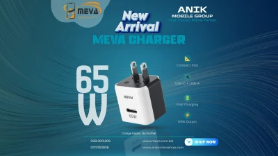Meva 65W Ultra Fast GaN Charger